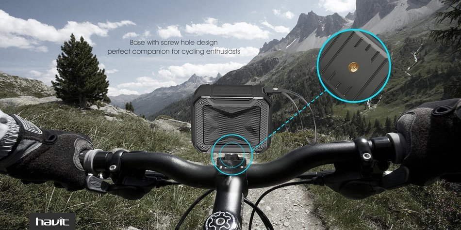 HAVIT Portable Wireless Bluetooth 4.1 Speaker, IPX5 Waterproof Dustproof for Outdoors Sport or Shower, Rechargeable... N9