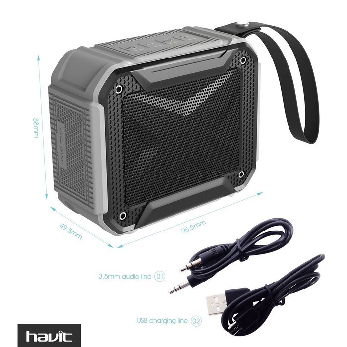 HAVIT Portable Wireless Bluetooth 4.1 Speaker, IPX5 Waterproof Dustproof for Outdoors Sport or Shower, Rechargeable... N23