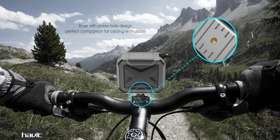 HAVIT Portable Wireless Bluetooth 4.1 Speaker, IPX5 Waterproof Dustproof for Outdoors Sport or Shower, Rechargeable... N26