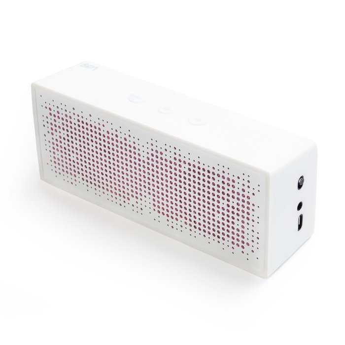 a.m.p SP1 Portable Bluetooth Speaker, White N3