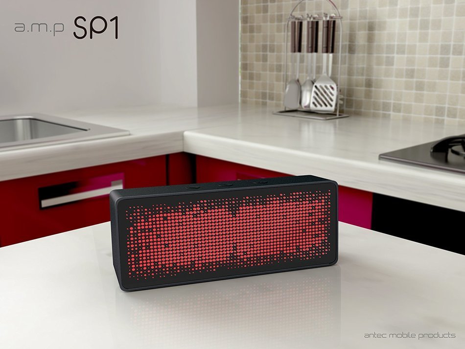 a.m.p SP1 Portable Bluetooth Speaker, White N32