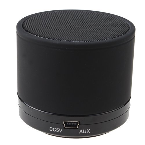 AGPtek Mini BlACK Rechargeable Portable Bluetooth Wireless Speaker with Micro SD Card Slot for Laptop Tablet MP3...