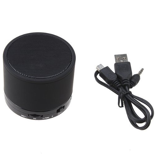 AGPtek Mini BlACK Rechargeable Portable Bluetooth Wireless Speaker with Micro SD Card Slot for Laptop Tablet MP3... N2