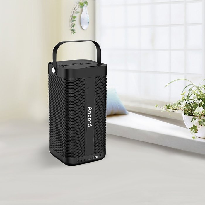 Ancord Portable Bluetooth Speakers For Music Fans Black N5