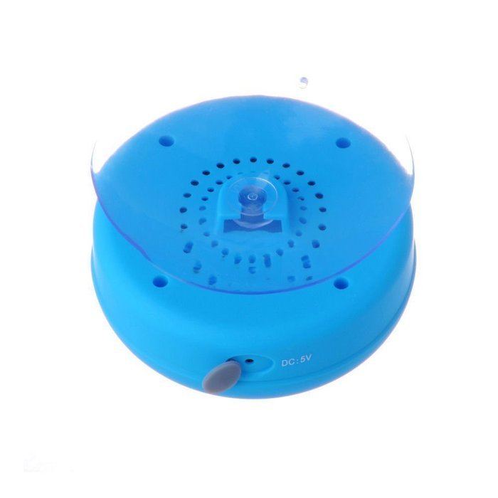 Sudroid Waterproof Wireless Bluetooth Shower Speaker with Built-in Mic - Blue N2