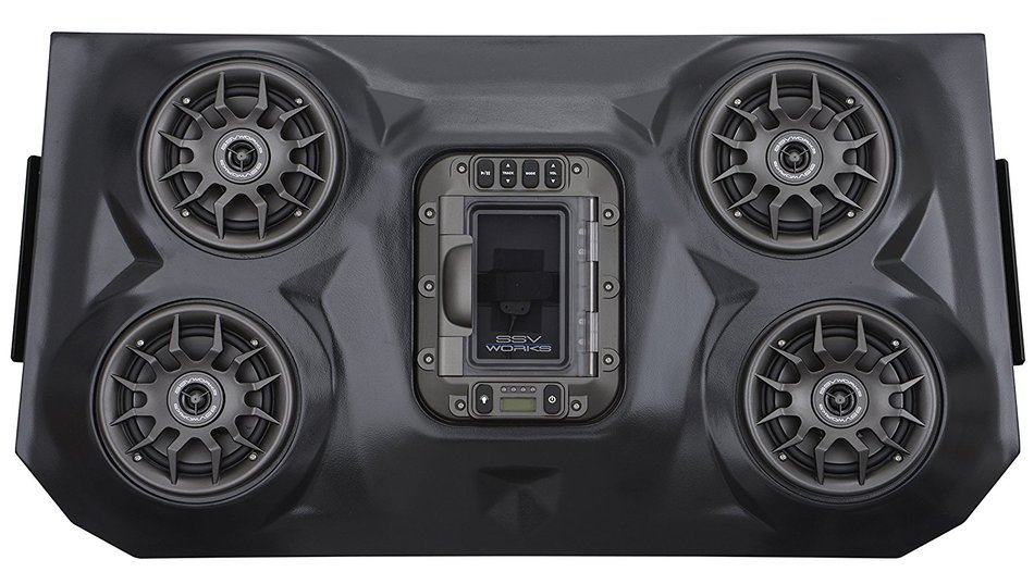 SSV Works WP-RZF3O4 Polaris RZR XP1000 and 2015+ 900 4 Seat BLUETOOTH 4 Speaker Overhead Stereo System