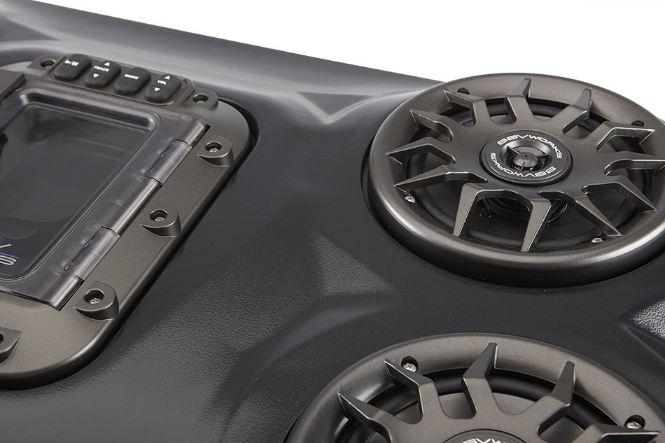 SSV Works WP-RZF3O4 Polaris RZR XP1000 and 2015+ 900 4 Seat BLUETOOTH 4 Speaker Overhead Stereo System N3
