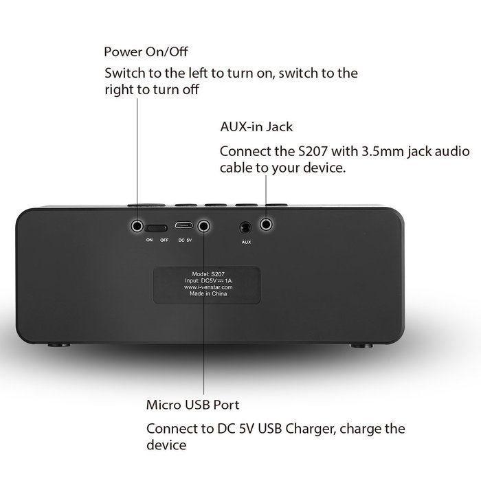 Bluetooth Speakers, Venstar Wireless Portable Speakers Bluetooth 4.1, 10W (Dual 5W) Ultra Bass Strong Acoustic... N3