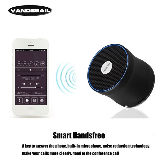 Waterproof Bluetooth Speakers, VANDESAIL&reg; Mini Portable Wireless Speaker 5W Power Sound with Microphone for iPhone... N3