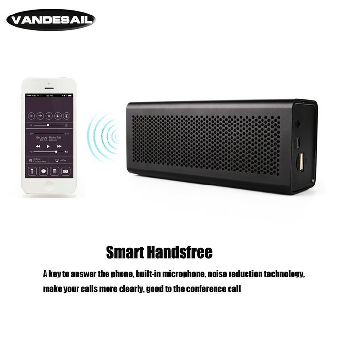 Waterproof Bluetooth Speakers, VANDESAIL&reg; Mini Portable Wireless Speaker 5W Power Sound with Microphone for iPhone... N18