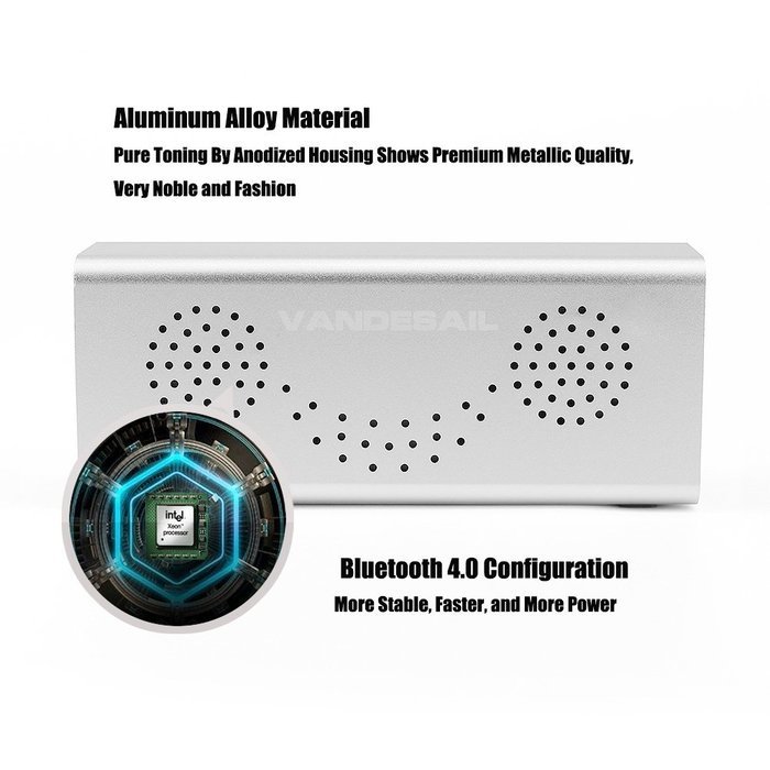 Waterproof Bluetooth Speakers, VANDESAIL&reg; Mini Portable Wireless Speaker 5W Power Sound with Microphone for iPhone... N25