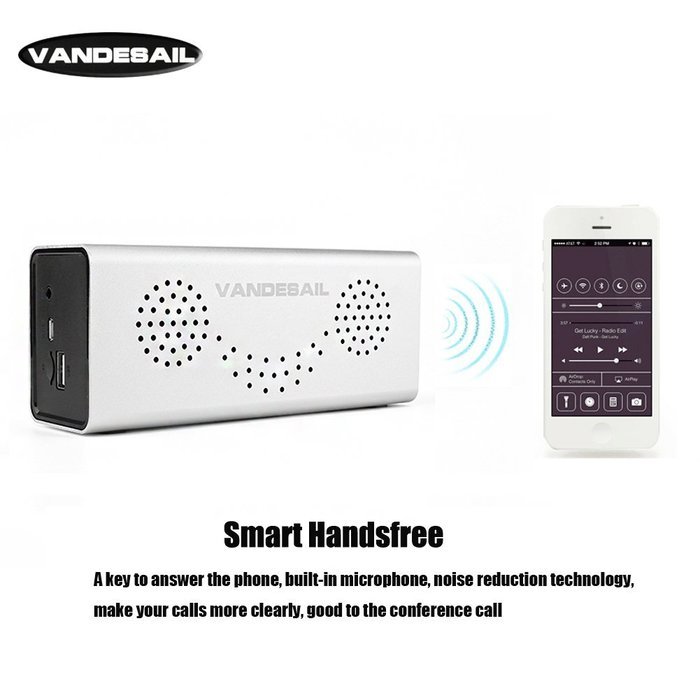 Waterproof Bluetooth Speakers, VANDESAIL&reg; Mini Portable Wireless Speaker 5W Power Sound with Microphone for iPhone... N26