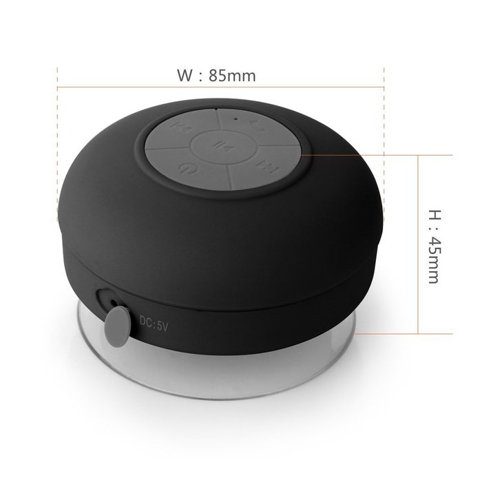 LeadTry Wireless Waterproof Bluetooth Shower 3.0 Speaker (Blue) N13