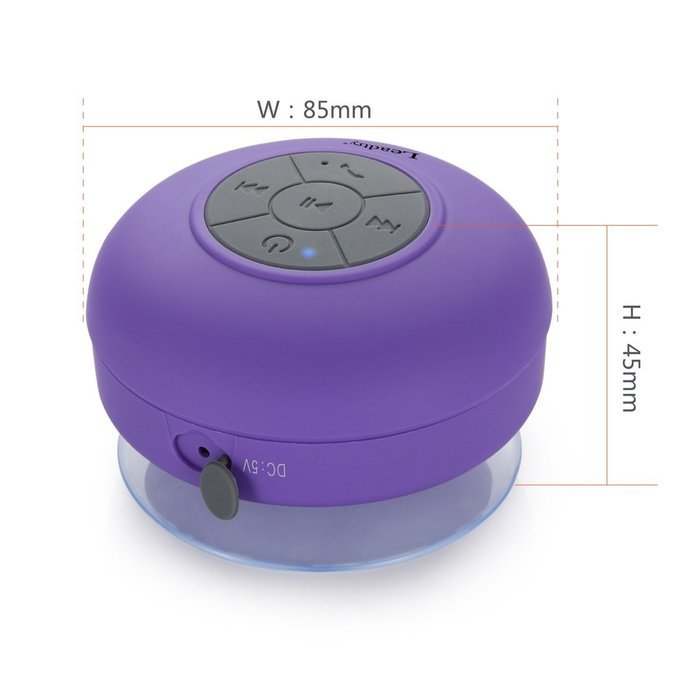 LeadTry Wireless Waterproof Bluetooth Shower 3.0 Speaker (Blue) N18