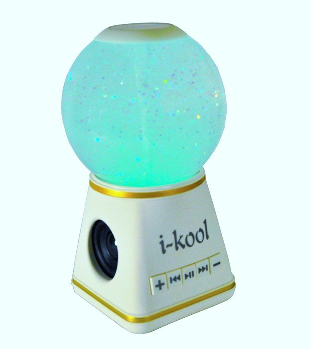 I-kool 4 Changing Colors Water Dancing Speaker Bluetooth 4.0 Wireless (Globe Black) N12