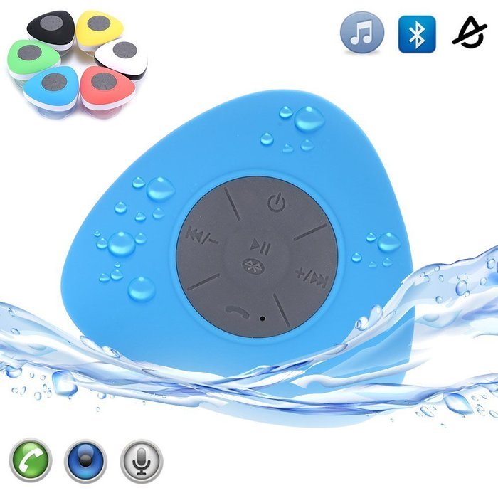 Bluetooth Shower Speaker - FLOVEME Water Resistant Wireless and Hands-Free speaker phone with Suction Cup Auto... N2