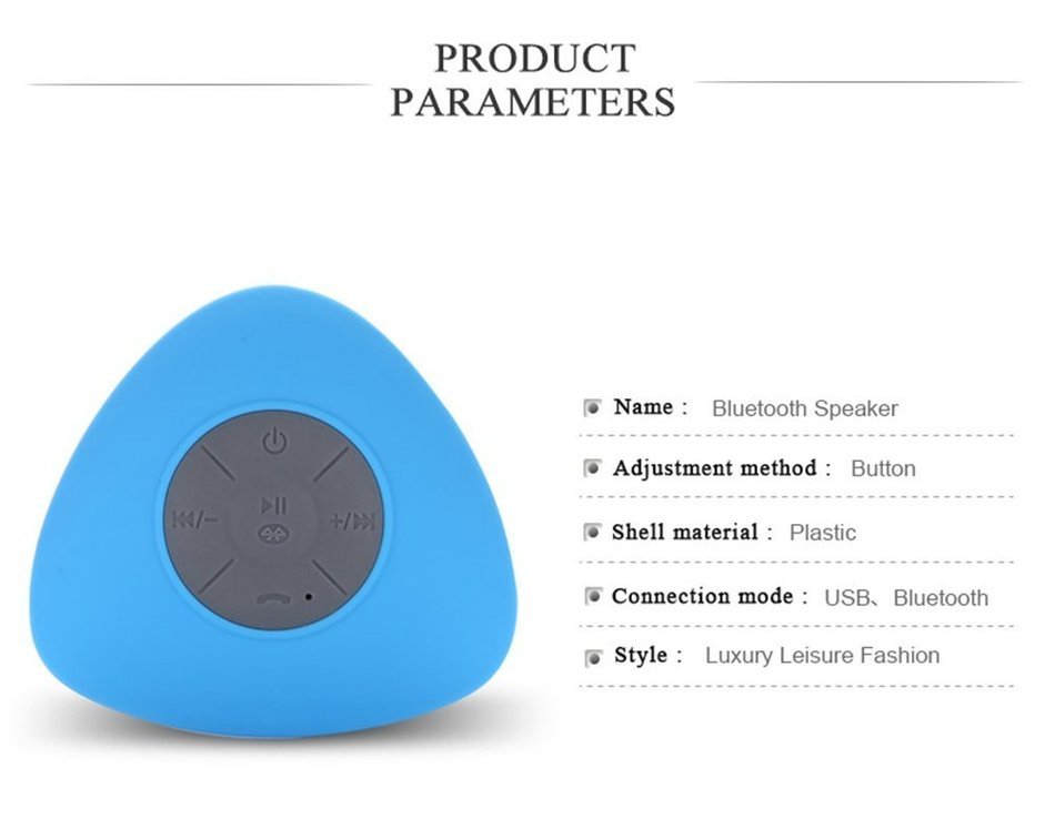 Bluetooth Shower Speaker - FLOVEME Water Resistant Wireless and Hands-Free speaker phone with Suction Cup Auto... N4