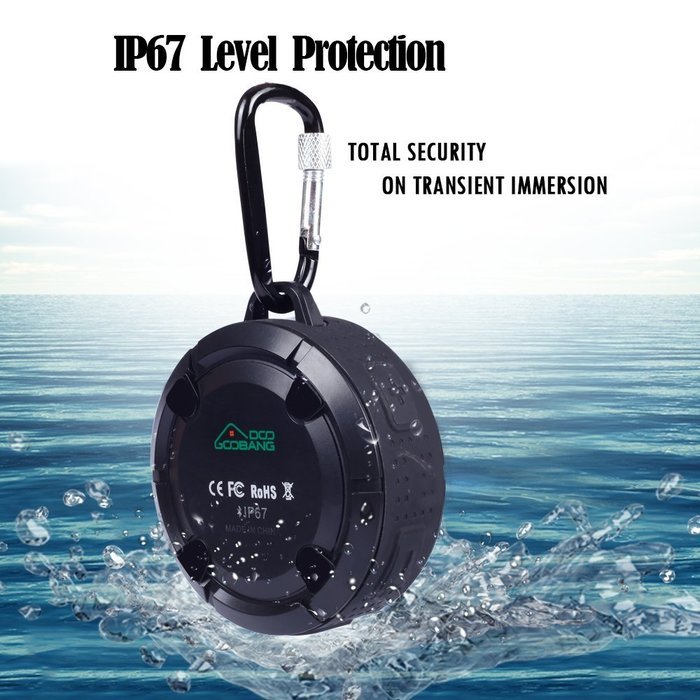 GooBang Doo Waterproof Bluetooth Outdoor & Shower 4.0/NFC Speaker, Portable Size Lightweight Dustproof Shockproof...