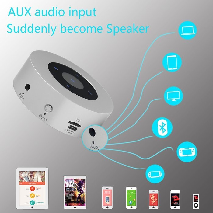 NUTK Mate Wireless Bluetooth Speakers Portable, Powerful Sound Speaker with USB and TF Card Port for Cellphone... N4