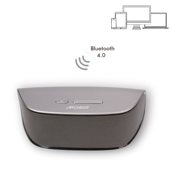 Bluetooth Speaker, Archeer Stereo Portable Bluetooth 4.0 Speaker 10W Home Speaker Super Bass Microphone (10 Hour... N4