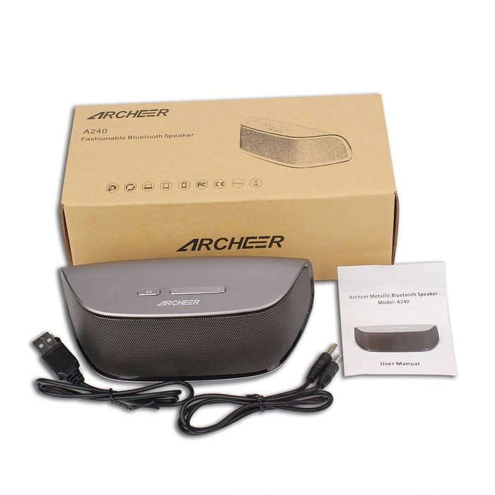 Bluetooth Speaker, Archeer Stereo Portable Bluetooth 4.0 Speaker 10W Home Speaker Super Bass Microphone (10 Hour... N7