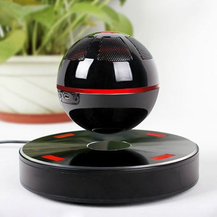 Senders Levitating Bluetooth Speaker,Portable Wireless Bluetooth Floating Levitating Maglev Speaker (White) N8