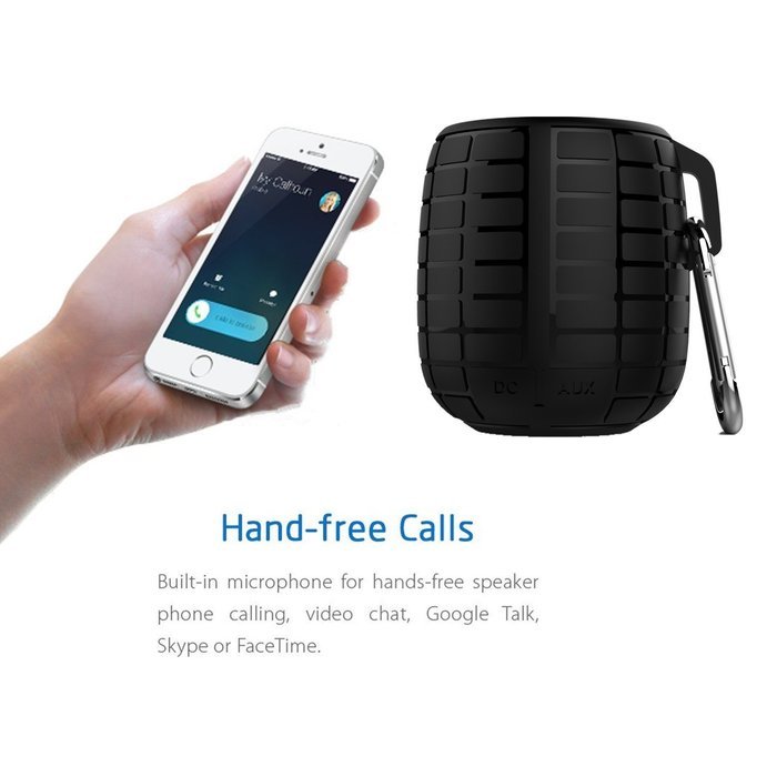 Monstercube Music Bomb Water Resistant Bluetooth 3.0 Shower Speaker, Handsfree Portable Speakerphone with Built-in... N5