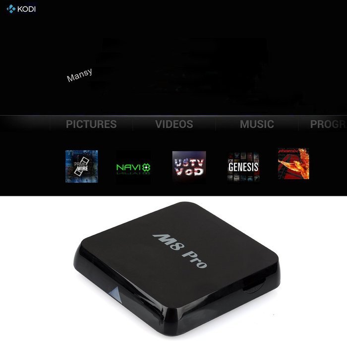 Mansy Genuine KODI(XBMC) M8PRO RK3368 Octa-core Smart Android TV Box 1080p Hdmi 4K Free Live sport Movies N2
