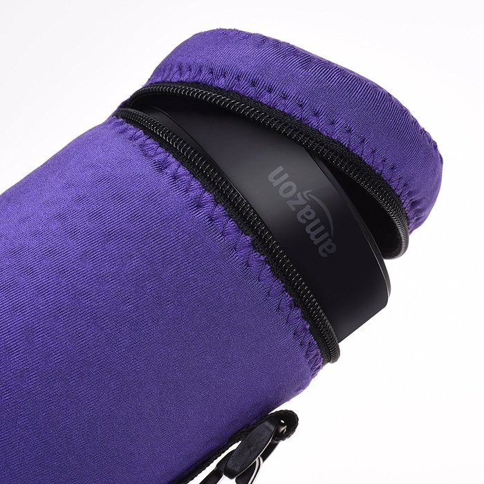 Lightning Power &ndash; Lycra Zipper Carrying Case Bag for Amazon Echo Speaker & Charger (Gray) N9