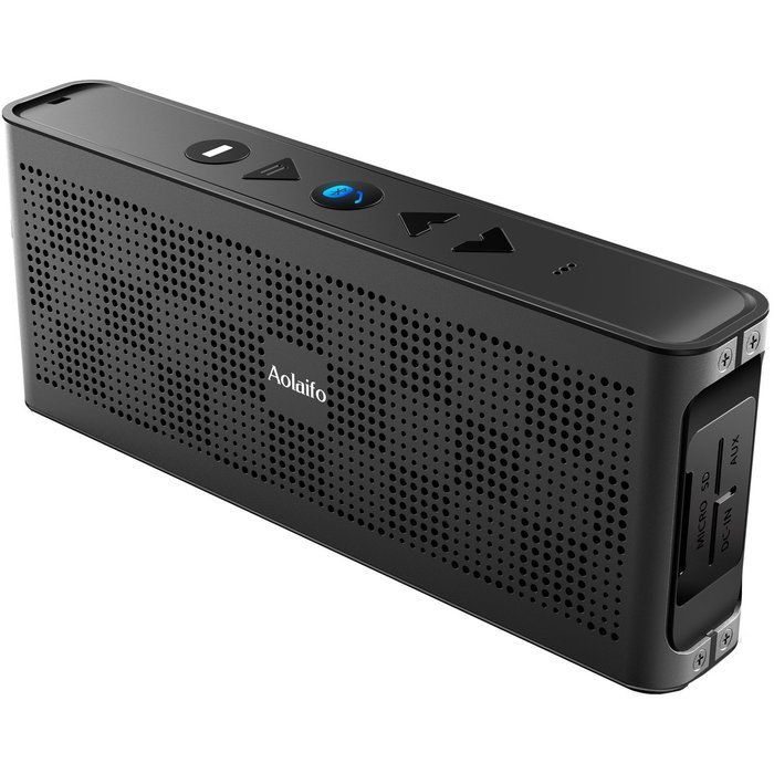 Portable Speakers, Aolaifo Wireless Speakers with Enhanced Base Dual 10W Driver IPX5 Water Resistant Aluminum...