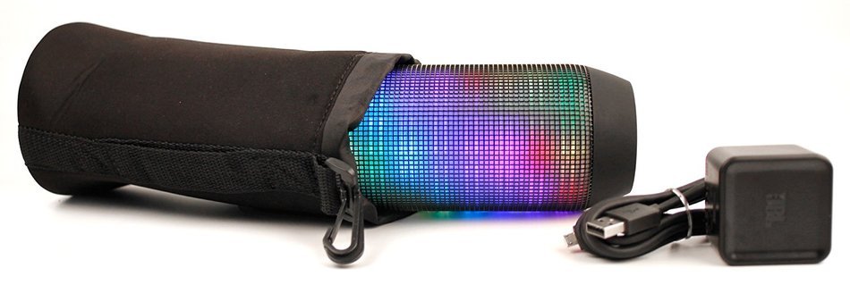 DURAGADGET Deluxe Padded Black Water-Resistant Pouch for the NEW JBL Pulse 2 Portable Bluetooth Speaker (2015... N2