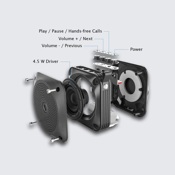 Bluetooth Speaker, New Trent 4.5W Output Bluetooth Portable Wireless Speaker with Built in Microphone for Handfree... N3