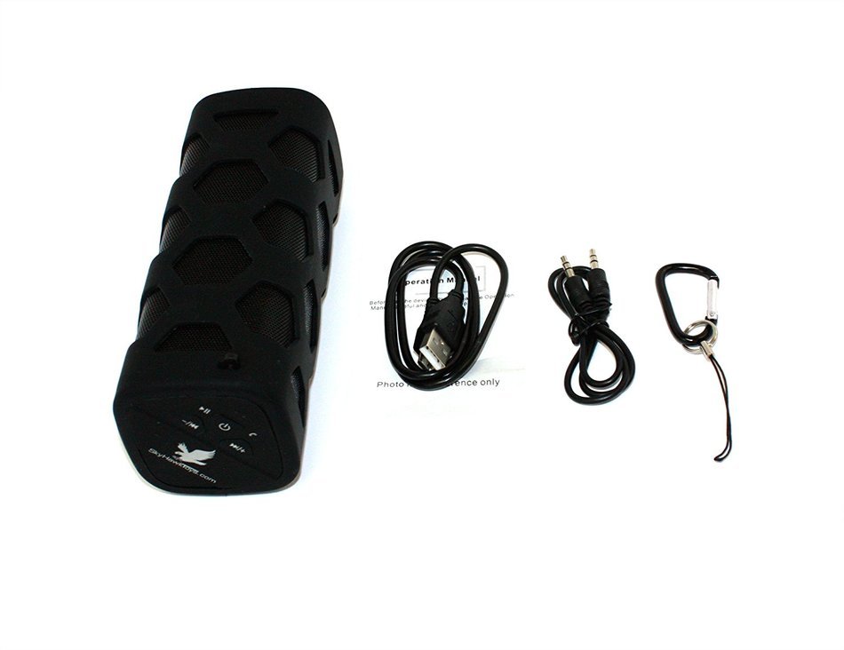 Sky Hawk Toys&reg; Portable Bluetooth Speaker (Black) N9