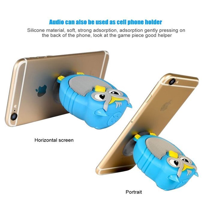 HappyCell&reg; Owl Speaker Mini Super-Portable Wireless Bluetooth Speaker with Hands-free Speakerphone Built-in Mic... N6