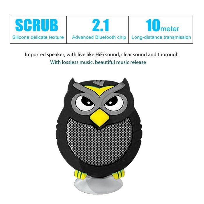 HappyCell&reg; Owl Speaker Mini Super-Portable Wireless Bluetooth Speaker with Hands-free Speakerphone Built-in Mic... N8