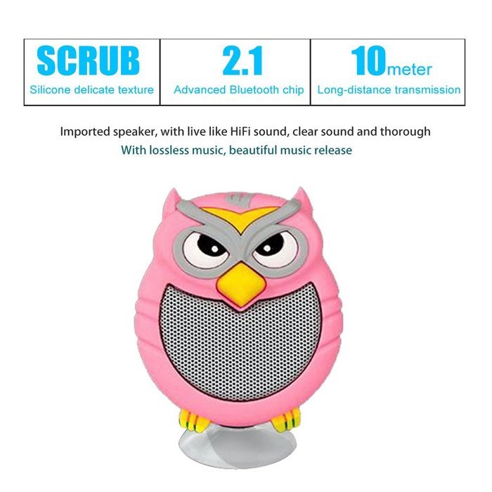 HappyCell&reg; Owl Speaker Mini Super-Portable Wireless Bluetooth Speaker with Hands-free Speakerphone Built-in Mic... N12