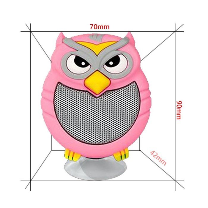 HappyCell&reg; Owl Speaker Mini Super-Portable Wireless Bluetooth Speaker with Hands-free Speakerphone Built-in Mic... N13