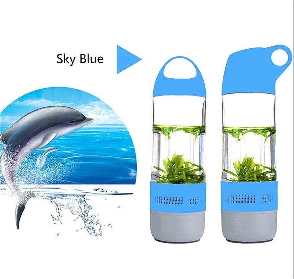 YIKD Outdoor Sport water Bottle Bluetooth speaker 2 in 1 400ml Bottle Portable 10m Wireless Bluetooth 3.0 Speaker... N2