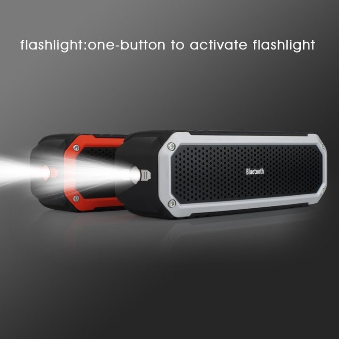 Portable Bluetooth Speaker waterproof Speaker Bluetooth 4.0 10W with Flashlight for Outdoor Sports,12-Hour Playtime... N3