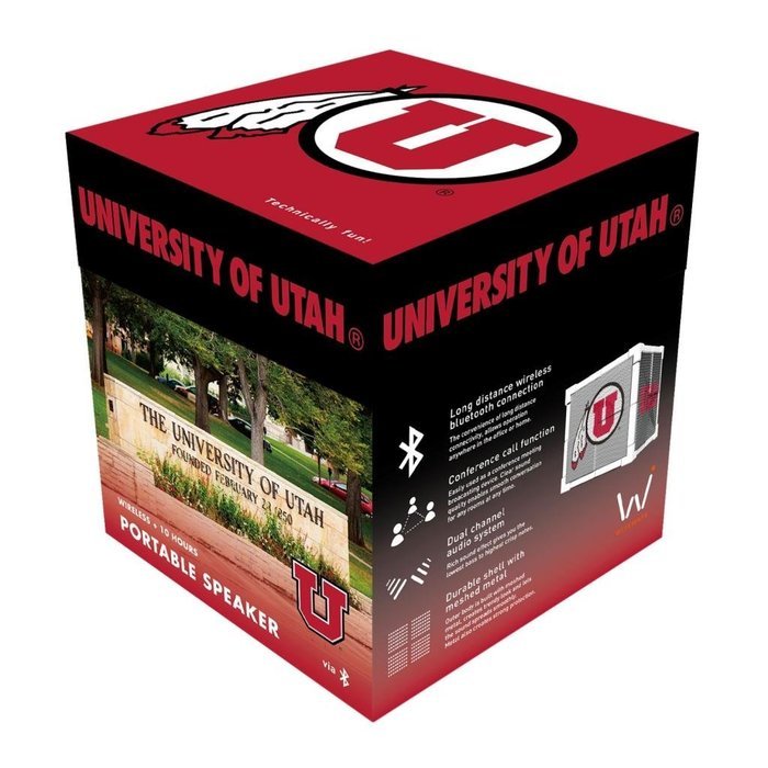 Wiseways Kube Bluetooth Collegiate Speaker for Utah school N2