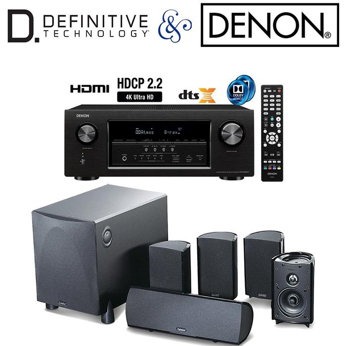 Denon AVR-S920W 7.2 4K Ultra HD AV Receiver + ProCinema 600 System (Black)