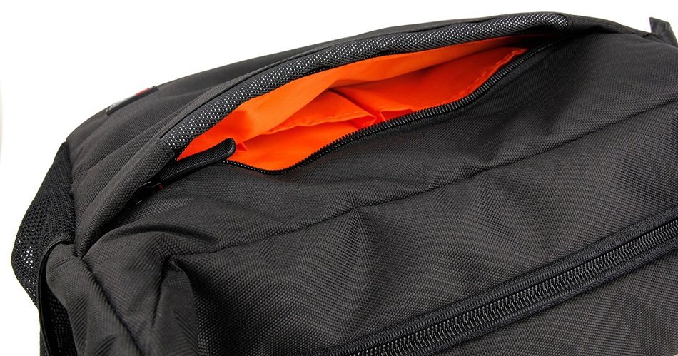 DURAGADGET Premium Quality Satchel-Style Messenger Bag in Black & Orange for Sony SRS- X5 Bluetooth Compatible... N6