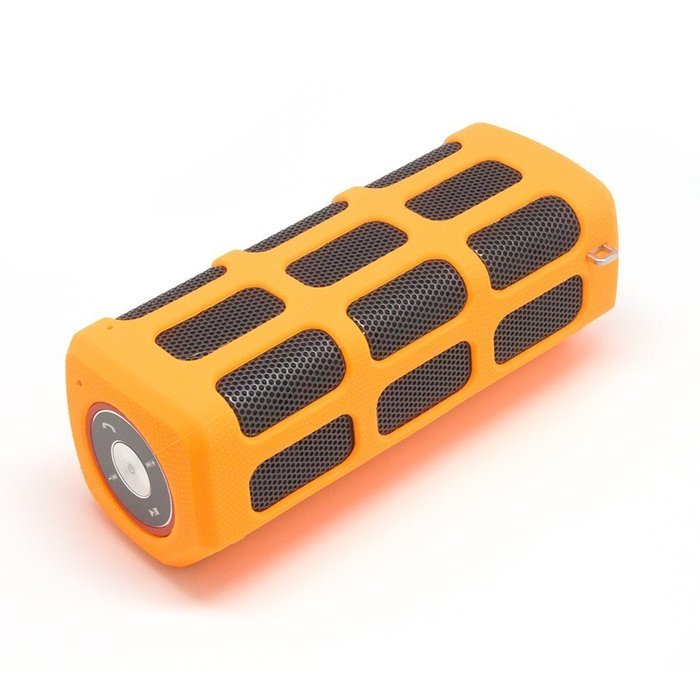 SINOBAND&reg; S400 Waterproof, Dustproof and Shockproof Portable Stereo Power Bank Bluetooth Speaker in Orange, Bluetooth... N2