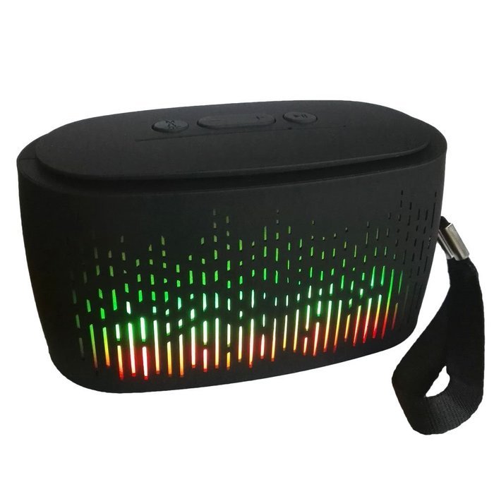 BOOMER VIVI B35 Wireless NFC/Bluetooth Speaker w/ LED Spectrum Light Show (Built-in MIC, AUX Jack, TF Card Slot...