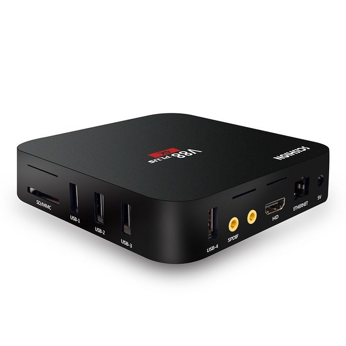 V88 Plus Android 5.1 Rockchip 3229 Quad-Core (1.5GHZ) 2GB/8GB WiFi H.265 4K Smart TV Box Multimedia Player N3