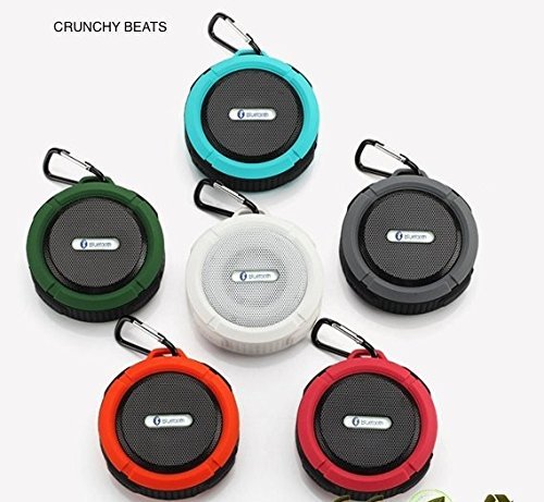 Crucnchy Beats: Water-resistant, Wireless, Bluetooth Speaker with Suction Cup attachment. NEW Speaker phone function...