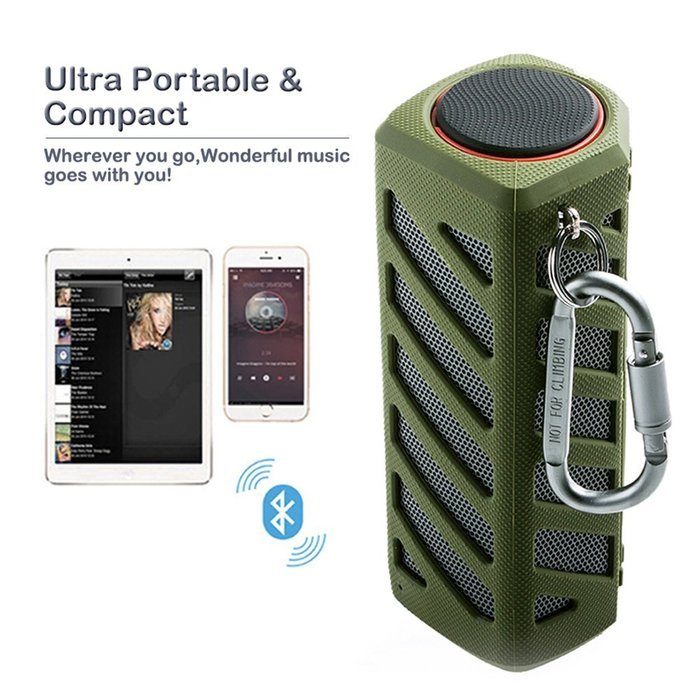 GSWORDY Portable Wireless Bluetooth Speaker Outdoor Waterproof with Power Bank, Enhanced Bass Sound,Compatible... N9