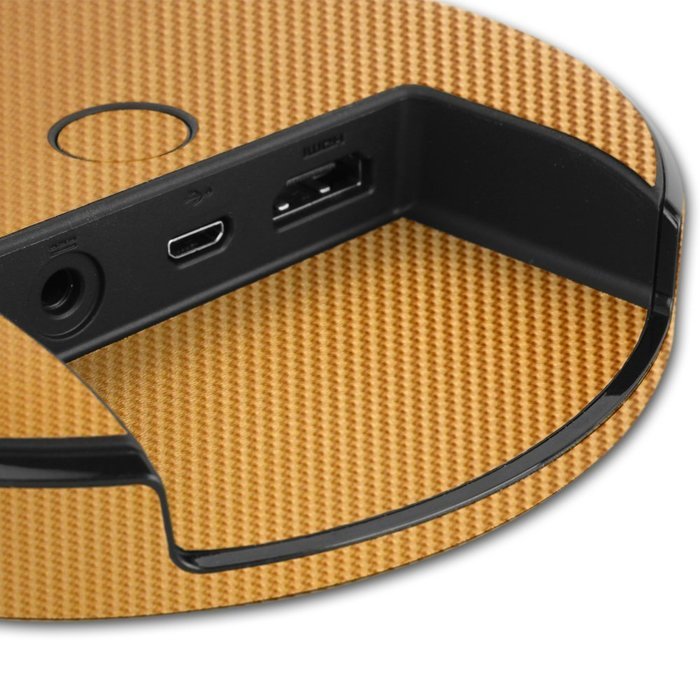 Skinomi TechSkin - Google Nexus Player Gold Carbon Fiber Full Body Skin Protector / Front & Back Wrap / Premium... N4