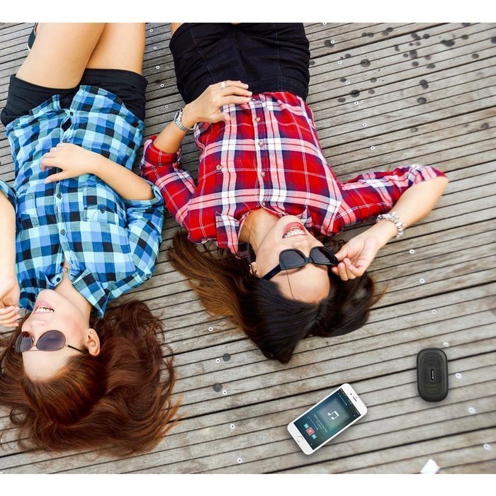 ACCMOR Ultra-portable Bluetooth Speakers, Wireless Stereo Loudspeaker With Holder & Power Bank, Up to 12 hours... N7