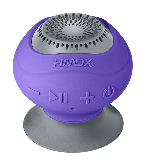 HMDX HX-P120GY HoMedics Neutron Wireless Suction Speaker (Grey) N2